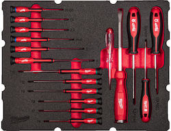 Milwaukee Tool Tray with 17 Tools