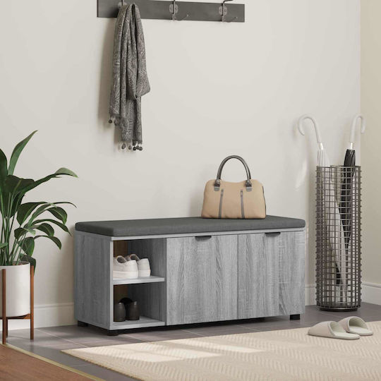Eingangsmöbel mit Bank Gray Sonoma 100x38x46cm