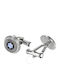 MontBlanc Cufflinks from Steel in Silver Color
