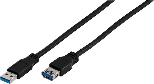 Vivanco USB 3.1 Кабел USB-A мъжки - USB-A женски Черен 1.5м