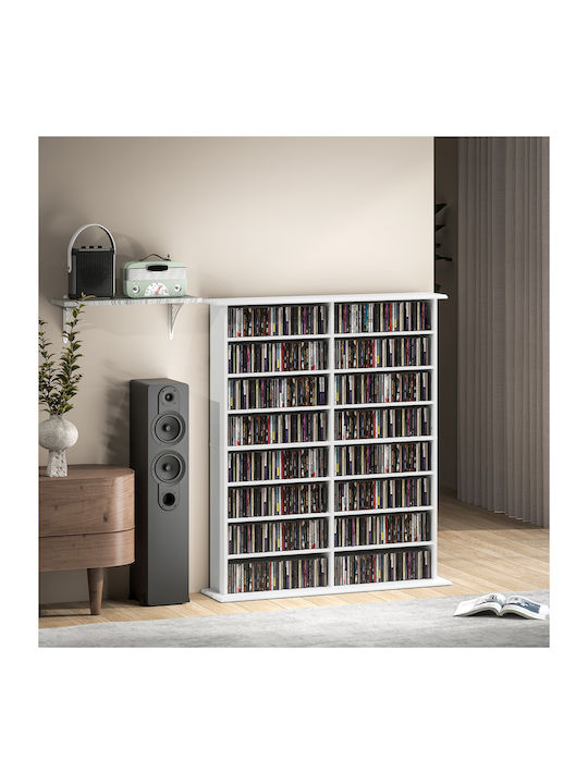 Bibliothek Weiß 106.5x24x126.3cm