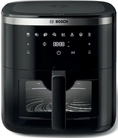 Bosch Series 6 Heißluftfritteuse mit Doppel-Abnehmbarer Korb 7.2Es Schwarz