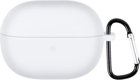 Hülle Silikon mit Haken in Weiß Farbe für Redmi Buds 3 Lite