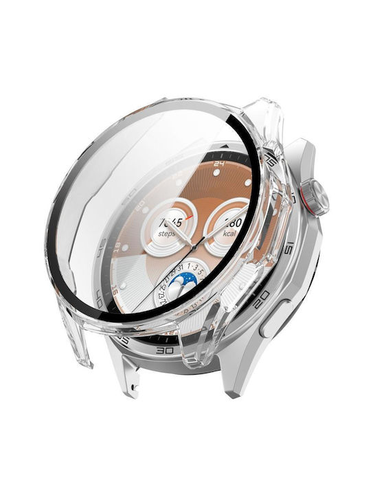 Пластмасов Калъф със Стъкло в Прозрачен цвят за Huawei Watch GT 6 46мм