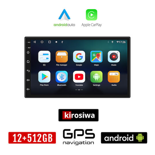 Kirosiwa Ηχοσύστημα Αυτοκινήτου για Nissan Note 2004-2013 (Bluetooth/USB/AUX/WiFi/GPS/Apple-Carplay/Android-Auto) με Οθόνη Αφής 7"