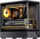 Jonsbo D200 Mini Tower Carcasă PC Neagră