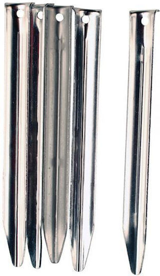 Vango Steel V Peg Long Tent Pegs 20cm Set 5 Pieces Silver