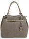 Leather Women's Tote Bag Suede Taupe