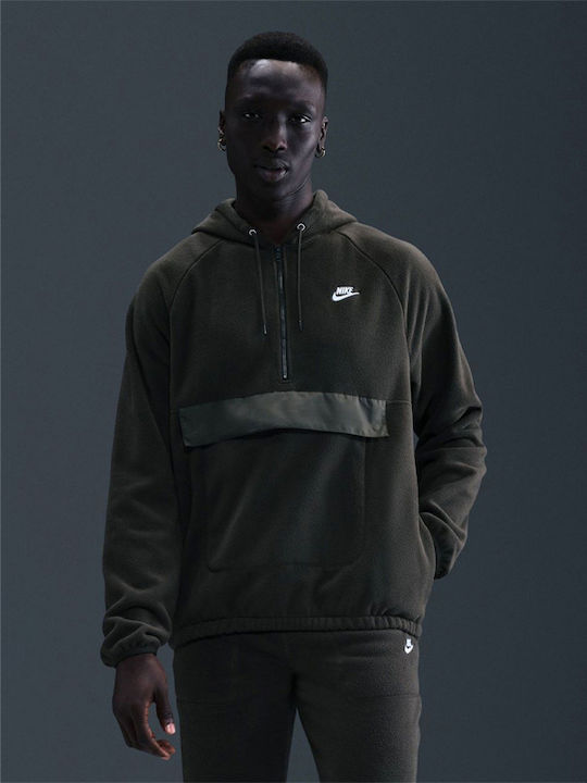 Nike Sportswear Club Bluza Sport Mânecă Lungă Maro