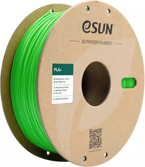 Esun PLA+ 3D Printer Filament 3mm Peak Green 1kg