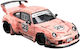 Моделна Фигура Автомобил Porsche Rwb Pinkpig Low Tail Розова 1:64 Street Weapon
