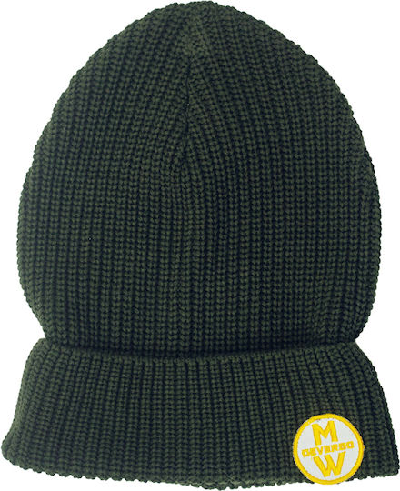 Beanie Unisex Σκούφος Πλεκτός σε Χακί χρώμα