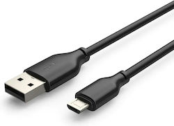 Cabletime CT-C165-05G Reguläres USB 2.0 in Micro-USB 0,25m Schwarz