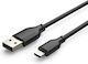 Cabletime Regulär USB 2.0 auf Micro-USB-Kabel Schwarz 0.25m (CT-C165-05G) 1Stück