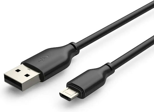 Cabletime Regulär USB 2.0 auf Micro-USB-Kabel Schwarz 0.25m (CT-C165-05G) 1Stück