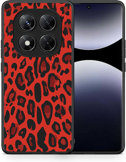 Animal Red Leopard Xiaomi Redmi Note 14 Pro 5g Poco X7 Θήκη