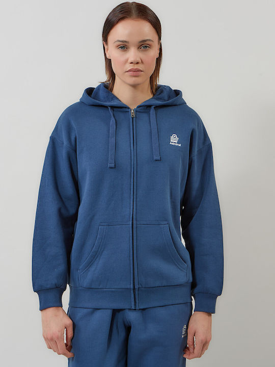 Admiral Women's Sweatshirt Jacket Hooded Blue
