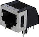 Rj45 Socket 8-pin Cat 3 Shielded Low Profile Locony 5555153-1