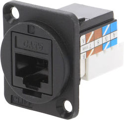 Rj45 Socket 8p8c Ft Cat 6a Idc 19x24mm Plastic Cp30227