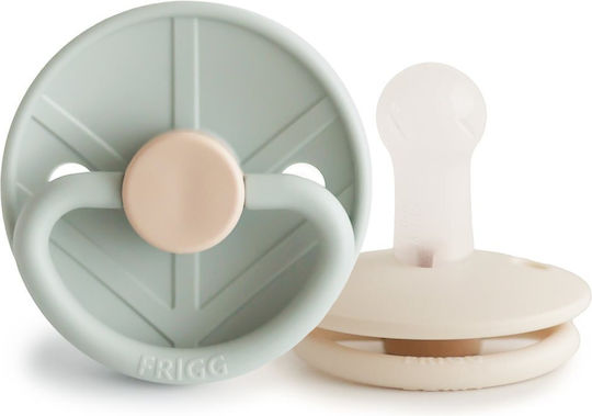 Frigg Little Viking Πιπίλες Σιλικόνης Sage/Cream για 6-18 μηνών 2τμχ