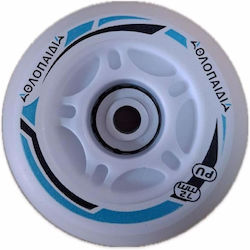 3K Rollerzubehör Led Räder für Scooter 1084 Blau Blau Größe 64mm