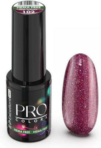 Excellent Pro Ημιμόνιμο Βερνίκι Νυχιών 102 Pink Aurora Cat Eye