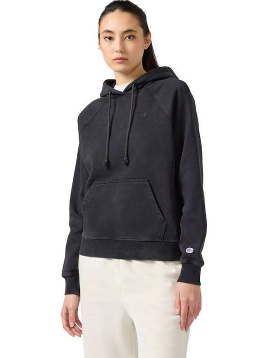 Women's Sweatshirt Hooded Black