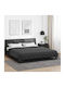 vidaXL Плик за Завивка Двоен 200x200 Black, Anthracite