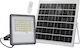 Adeleq Waterproof Solar LED Flood Light 100W Natural White 4000K with Motion Sensor IP65