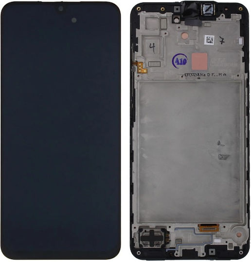 Οθόνη Samsung mit Touch-Mechanismus und Rahmen für Galaxy A17 (Schwarz)