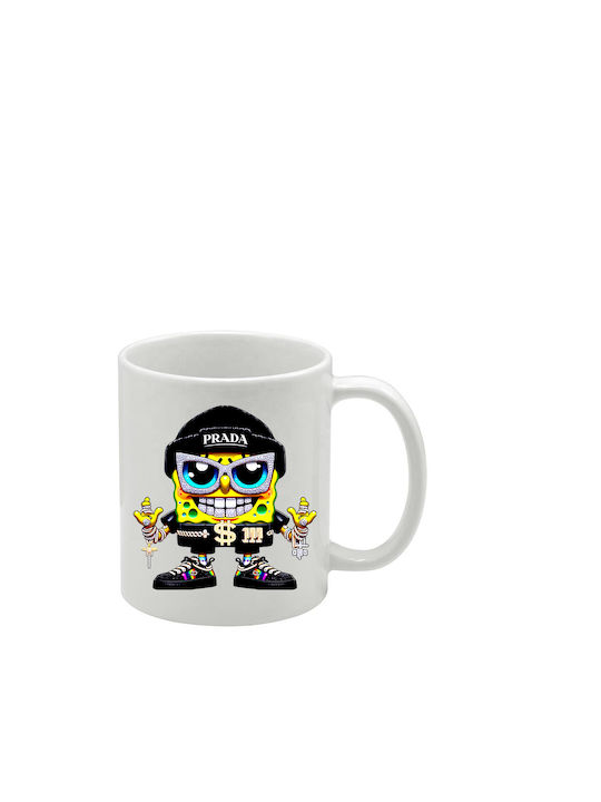 White Mug SpongeBob SquarePants