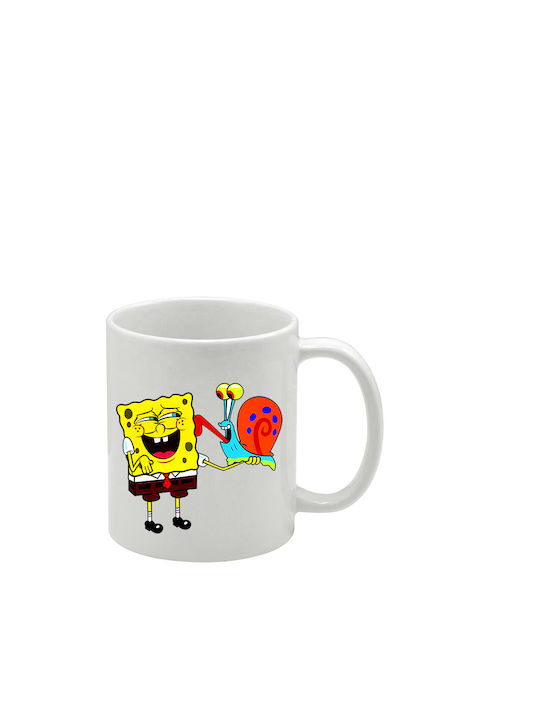 White Mug SpongeBob SquarePants