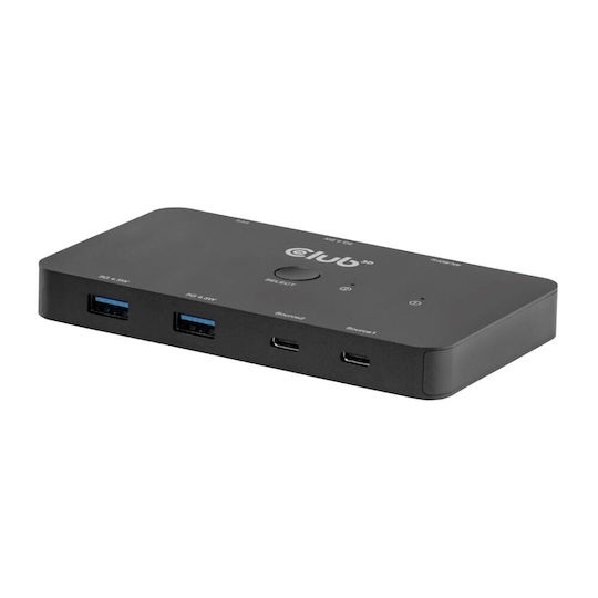 Club3D Docking Station with Dual USB-C HDMI 4K PD Ethernet Black (CSV-2512)