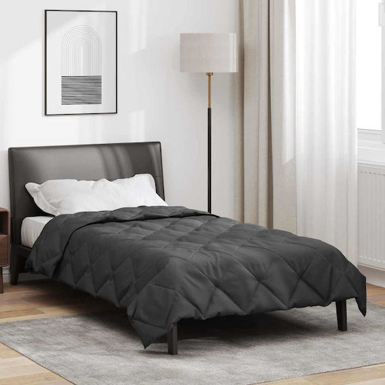 vidaXL Super King Blanket 220x155cm Charcoal