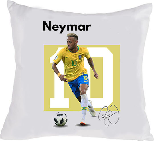 Възглавница Размер 40x40см Neymar Бяла