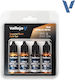 Acrylicos Vallejo Σετ Χρώματα Μοντελισμού σε Χρυσό χρώμα 72ml 4τμχ