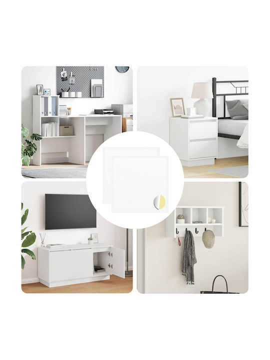 Sticker 2 Pcs White Ø 20 x 0.5 mm Paper White 864627