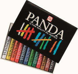 Λαδοπαστελ Panda 12τμχ