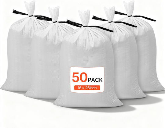Vevor Trash Bags Reinforced by the Kilo for Rubble 66x40cm 50pcs Beige