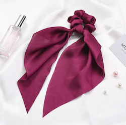 Сатенен Scrunchie Ластик За Коса Кърпа Маджента