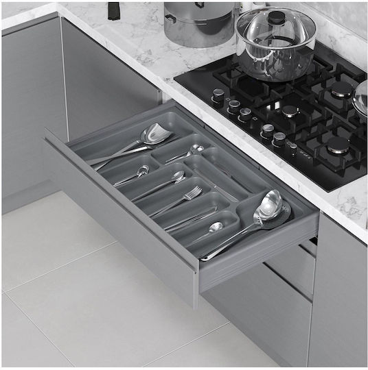 Starax Drawer Cutlery Tray Plastic Grey