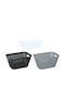Plastic Storage Basket 3 Colors 29x20x15cm