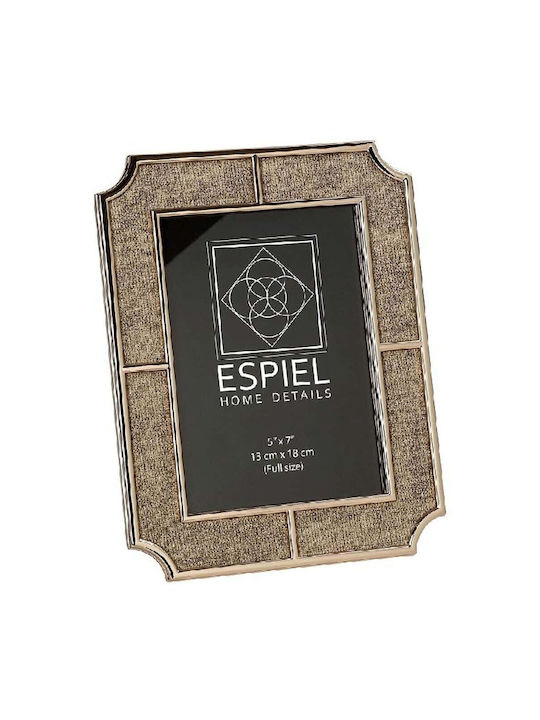 Espiel Rama Foto Metalică Cu Cadru Bej