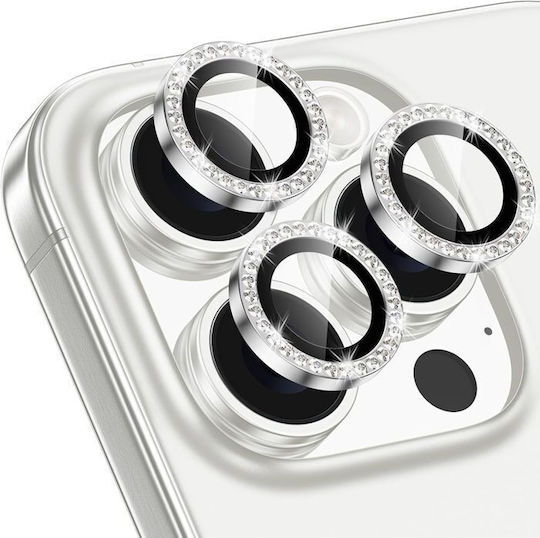 Orso Diamonds Camera Protection Tempered Glass Silver for the iPhone 14 Pro, iPhone 14 Pro Max