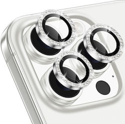 Orso Diamonds Protecție Cameră Tempered Glass Silver pentru iPhone 16 Pro, iPhone 16 Pro Max Orso Diamonds Protecție Cameră Tempered Glass Silver pentru iPhone 16 Pro, iPhone 16 Pro Max