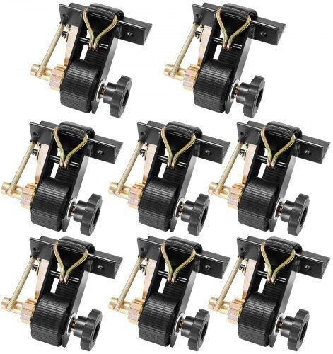 Vevor Car Luggage Strap with Ratchet Black 3.8x3.8cm 8pcs