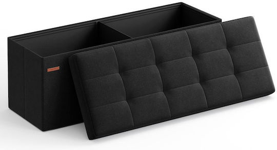 Πάγκος Τραπεζαρίας 110x38x38εκ. Μαύρο Πάγκος Τραπεζαρίας 110x38x38εκ. Μαύρο