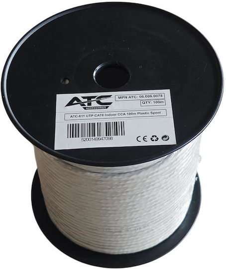 Atc-611 Utp Cat6 Indoor Cable Cca 100m
