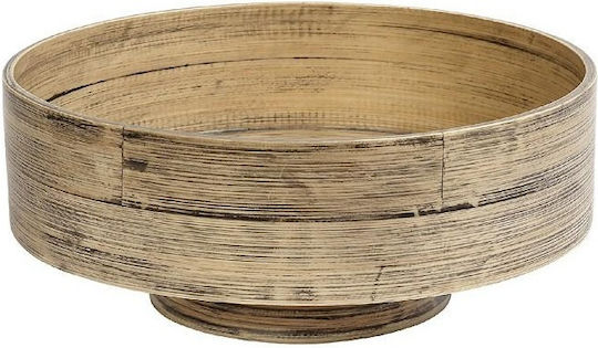 Espiel Bali Dip Serving Bowl Round made of Bamboo Brown with Diameter 30cm