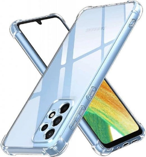 Θήκη Samsung Galaxy A33 5g Anti Shock Σιλικόνη Διάφανη Με Προστασία Κάμερας